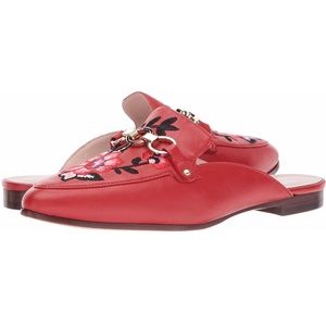 kate spade embroidered loafer mule